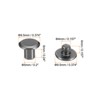 Unique Bargains Steel Leather Belt Scrapbook Binding Kits M5 Chicago Screws 100 Sets - 2 of 4