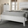 miBasics Sunflare Modern Wood Panel Bed White - 3 of 4