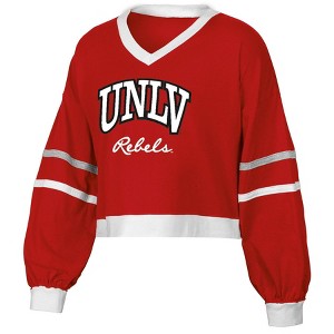 NCAA UNLV Rebels Women's Long Sleeve V-Neck T-Shirt - 1 of 3