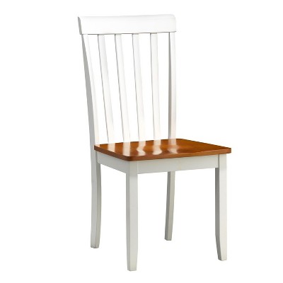 Bloomington 6-Piece White and Honey Oak Dining Set