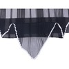 INSPIRE CHIC Women's Pleated Chiffon Contrast Color Trim Semi Sheer Stretchy Gauze Neck Scarves 1Pc - 4 of 4