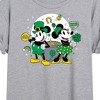 Women's - Disney - Mickey And Minnie Pot Of Gold Oversized Graphic T-Shirt - 2 of 4