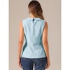 INSPIRE CHIC Women's Casual Peter Pan Collar Sleeveless Jacquard Floral Tank Top - 3 of 4
