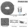 Unique Bargains Plastic Windproof Non-Slip Portable Travel Clothesline 2 Pcs - 2 of 4