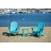 Marina 3pc Outdoor Adirondack Chair & Table Set - LuXeo
 - image 3 of 4
