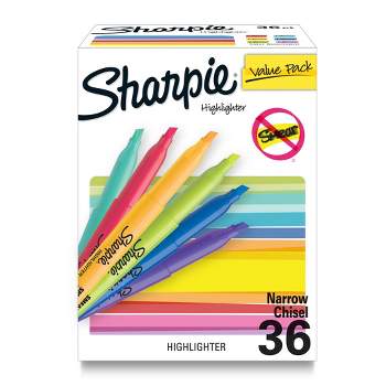 Sharpie Permanent Marker, Brush Tip, Assorted Color, Set of 12