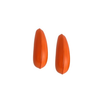 SOHI Women's Pumpkin Orange The Semi-Fold Hoop Earrings