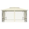 vidaXL Cream Gazebo with Nets - Outdoor Party Tent with UV-resistant Fabric, Steel Frame, Perfect for Weddings, BBQ parties, Camping, and More - 2 of 4