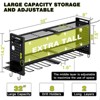 Hausource 3-Tier Power Tool Organizer Shelving Heavy Duty Storage Rack, Black - 3 of 4