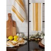 Design Imports  Stripe Woven Dishtowel Set 3 Piece, Honey Gold, 18X28" - 4 of 4