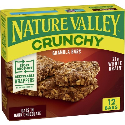 Nature Valley Crunchy Oats 'N Dark Chocolate Granola Bars - 6ct