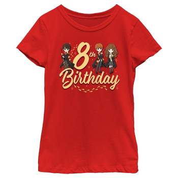 Girl's Harry Potter 8th Birthday Friends T-Shirt