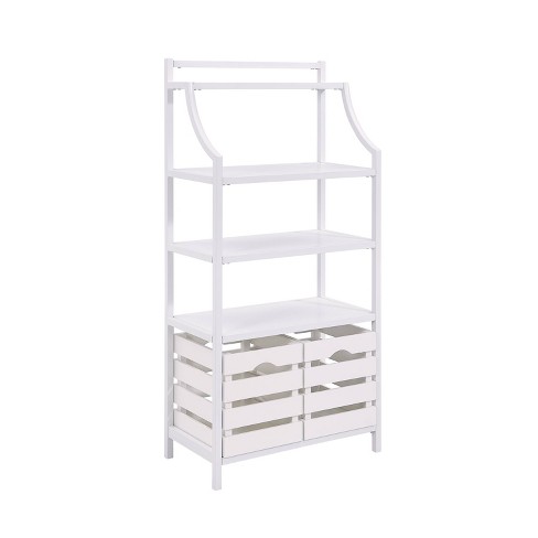 Sargrave Bakers Rack With Storage White Aiden Lane Target