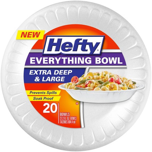Hefty Everything Bowls - Extra Deep & Large - 27.2 Fl Oz/20ct : Target