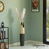 Uniquewise Tall Freestanding Ceramic Floor Vase - Beige Polka Dot Striped Top and Black Bottom, Large Waterproof Vase - image 3 of 4