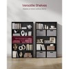 4-Tier Bookshelf, 42.5 Inch Tall Bookcase with 2 Adjustable Shelves, Space-Saving Storage Organizer for Living Room Home Office - 3 of 4