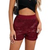 Women's Sequin Mini Short Glitter Dance Hip Skirts Sparkle Party Disco Costume - 3 of 4