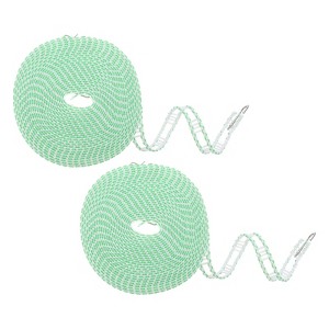 Unique Bargains Plastic Windproof Non-Slip Portable Travel Clothesline 2 Pcs - 1 of 4