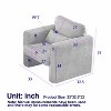 CAVINAS Modern Single Sofa Corduroy Upholstered Lounge Chairs Couch with Support Pillow for Apartment - 3 of 4