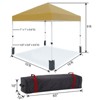 Pop Up Canopy, Commercial Instant Canopy Tent with One Push Setup, Easy Outdoor Sun Shade with Roller Bag - 2 of 4