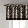 Jacquard Window Valance Black 50x18in - 2 of 4