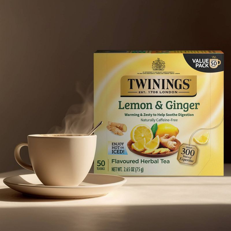 Twining&#39;s Lemon &#38; Ginger Tea - 50ct, 4 of 5