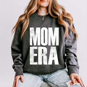 Simply Sage Market Mom Era Distressed Lightweight Garment Dyed Sweatshirt - 1 of 4