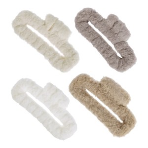 Unique Bargains Women's Classic Plush Hair Clips 4 Pcs - 1 of 3