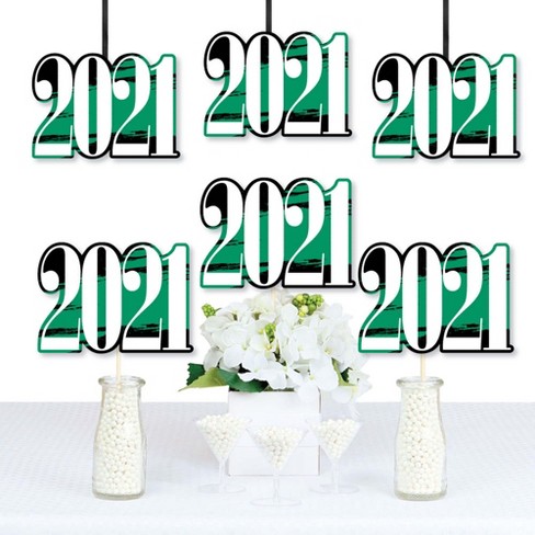 Big Dot Of Happiness Green Grad 21 Best Is Yet To Come 21 Decorations Diy Green Graduation Party Essentials Set Of Target