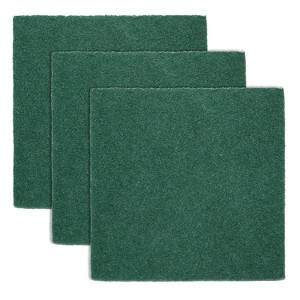 Lola Products Pot Brite Heavy Duty Jumbo Scouring Fiber Pads, 6" x 6", 50% Larger than Most Scouring Pads, Durable Nylon & Polyester Scrub Pad, 3 Pack - 1 of 4