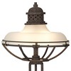 Franklin Iron Works Rustic Industrial Table Lamp 26 1/2" High with USB Dimmer Rust Bronze Haft Dome Glass Shade for Bedroom Living Room House Desk - 3 of 4