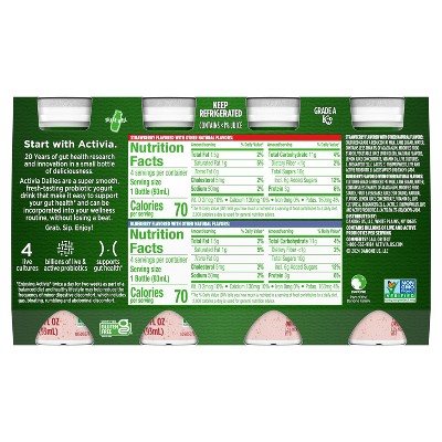 Activia Probiotic Dailies Strawberry &#38; Blueberry Yogurt Drink - 8ct/3.1 fl oz Bottles_9