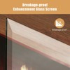 Fireplace Screen Tempered Glass, Fireplace Screen with Glass, Durable Metal Black Base, The Ultimate in Home Elegance by Clearly Innovative - 4 of 4