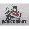 Batman The Dark Knight Line Art Boy's Athletic Heather Long Sleeve Shirt - 2 of 2