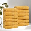 Classic Zero Twist Cotton Medium Weight Ultra-Soft Absorbent Towel Set by Blue Nile Mills - 2 of 4