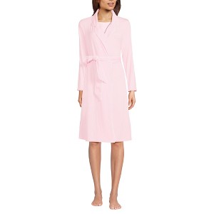 Lands' End Women's Cooling Robe with Piping - 1 of 3