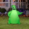 Nightmare Before Christmas Airblown Inflatable Green Oogie Boogie Disney, 3.5 ft Tall, Green - 2 of 4