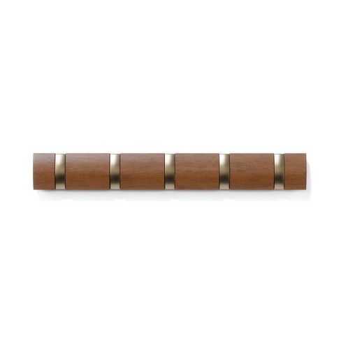 Set Of 2 Afton 3 Hook Coat Racks Woodgrain - Riverridge Home : Target