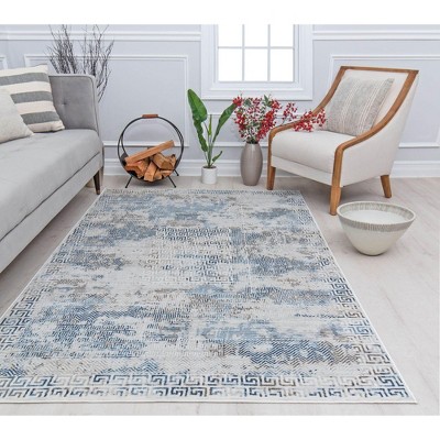Rugs America Silas Abstract Vintage Area Rug