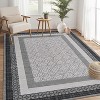 Fulvari Washable Modern Area Rugs for Living Room Abstract Soft Non-Slip Low-Pile Rug for Bedroom Dining Room Entryway - 2 of 4