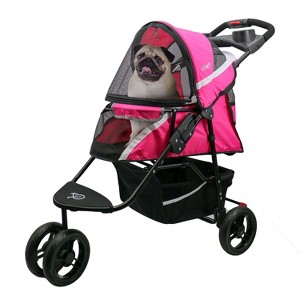 Petique Revolutionary Stroller, Dog Cart for Small to Medium Size Pets, Ventilated Pet Jogger for Cats & Dogs - 1 of 2