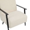 PAGED 26.38" Modern Lounge Chair Upholstered Accent Chair with Sturdy Metal Frame for Living Room, Bedroom - 3 of 4