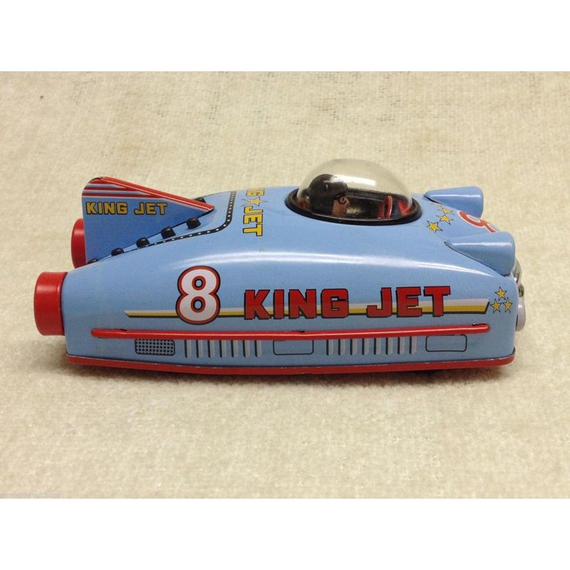 Schylling KING JET Friction Car Future Space Ship Tin Metal Toy 50's Style Retro, 2 of 4