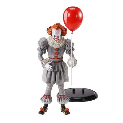 Pennywise the Clown Gray and Red Bendable Collectible Figure