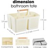 Aoibox Portable Shower Caddy Basket with Compartments, Plastic Divided Cleaning Organizer Storage Tote with Handle for Bathroom,College,Dorm Essential - 2 of 4