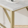 Console Table Featuring Power Outlets & Usb Ports, Slim Sofa Table with Built-In Charging Station, 39.3" Industrial Style Entryway Table - 4 of 4