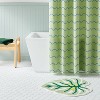 Leaf Shaped Machine Washable Non-Slip Bath Rug Green - Room Essentials™ - 2 of 4