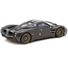 Pagani Utopia Black Carbon Fiber with Gold Wheels "Global64" Series 1/64 Diecast Model by Tarmac Works - 3 of 3