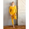 Leveret Matching Family Pajamas – Solid Mustard – 100% Cotton – Customizable for Personalization - 3 of 4