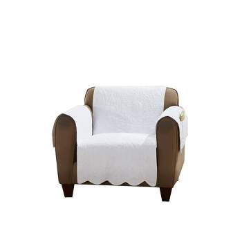Floral Chair Furniture Protector White - Sure Fit